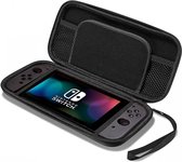 Nintendo Switch Case - Nintendo Switch Beschermhoes met opbergvakjes - Zwart - 2 stuks