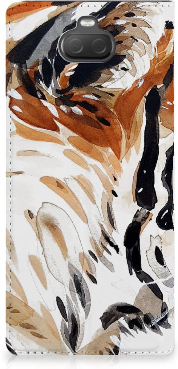 Bookcase Sony Xperia 10 Plus Watercolor Tiger