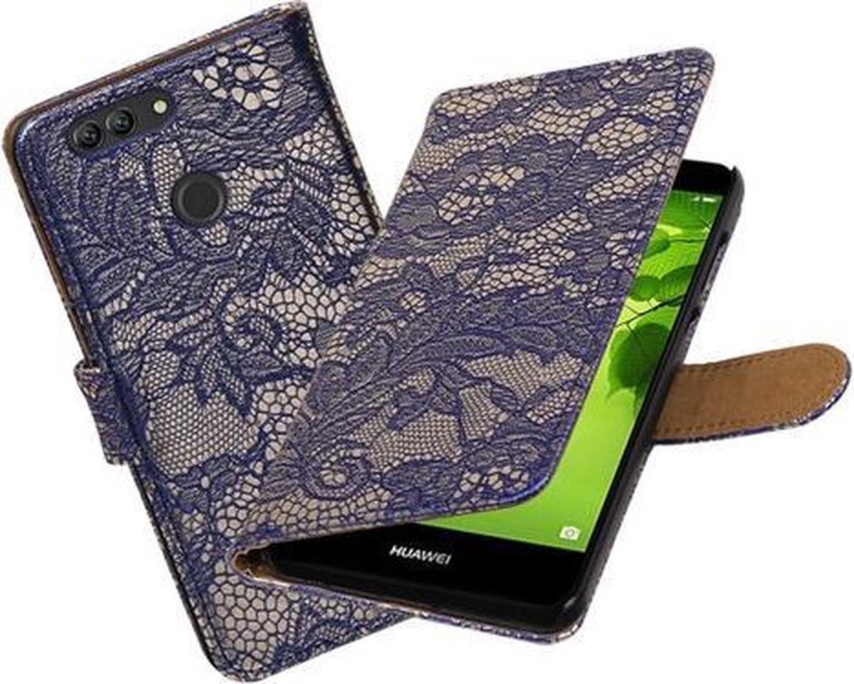 BestCases.nl Huawei nova 2 Plus Lace booktype hoesje Blauw