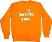 Oranje sweater Koningsdag | Looking good | Maat S