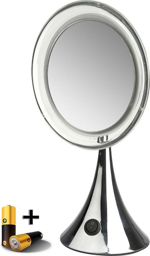Gérard Brinard verlichte make up spiegel LED spiegel incl. batterij - 5x  vergroting -... | bol.com
