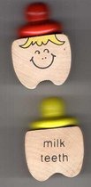 houten tandendoosje - wooden tooth box