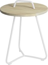 Ava side table diameter48,5x63 cm stonewhite