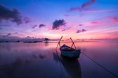 CANVASDOEK KLEURRIJKE LUCHT BOVEN MEER | Wanddecoratie | 90 CM x 60 CM | Canvas | Foto op canvas | Schilderij | Aan de muur | Natuur | Landschappen