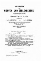 Grenzfragen des Nerven- und Seelenlebens