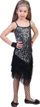 Fringie flapper silver | Verkleedkleding