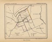 Historische kaart, plattegrond van gemeente Nieuwveen in Zuid Holland uit 1867 door Kuyper van Kaartcadeau.com