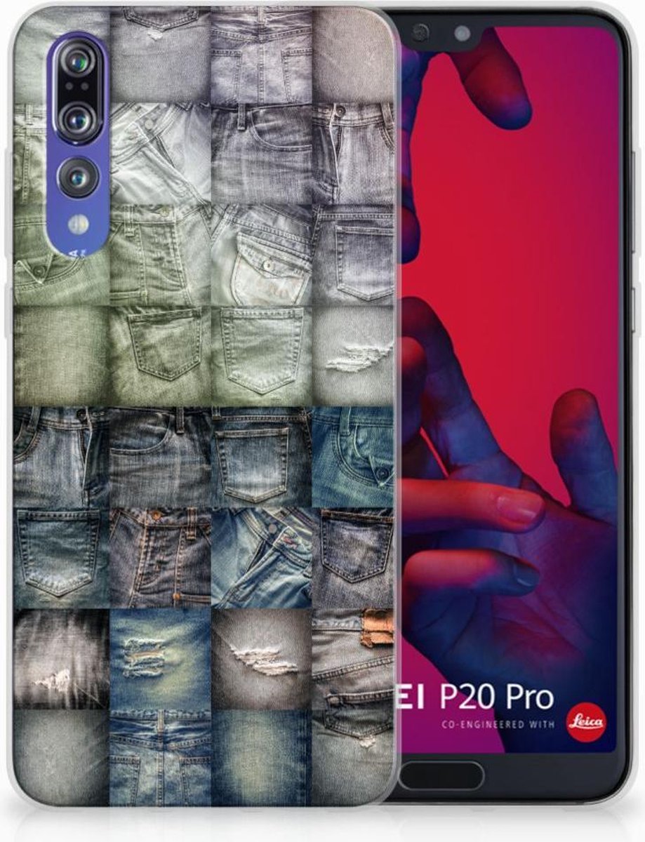 Back Cover voor Silicone Back Cover Huawei P20 Pro Spijkerbroeken