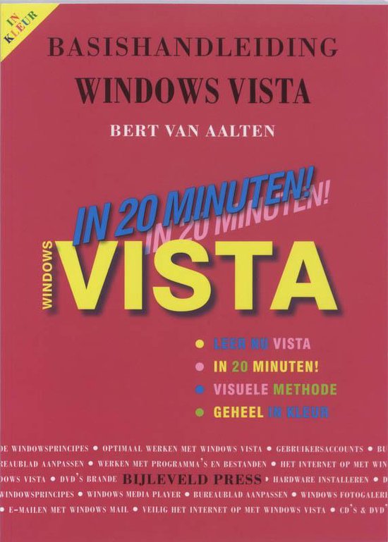 Cover van het boek 'Basishandleiding Windows Vista in 20 minuten' van Bert van Aalten