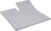 Cinderella - Hoeslaken voor Topper met split (tot 15 cm) - 160x200 cm - Light Grey