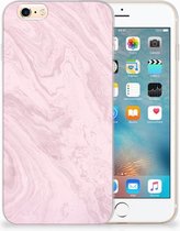 Siliconen case Geschikt voor iPhone 6 | 6S Marble Pink