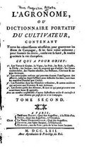 L'agronome, ou, Dictionnaire portatif du cultivateur - Tome II