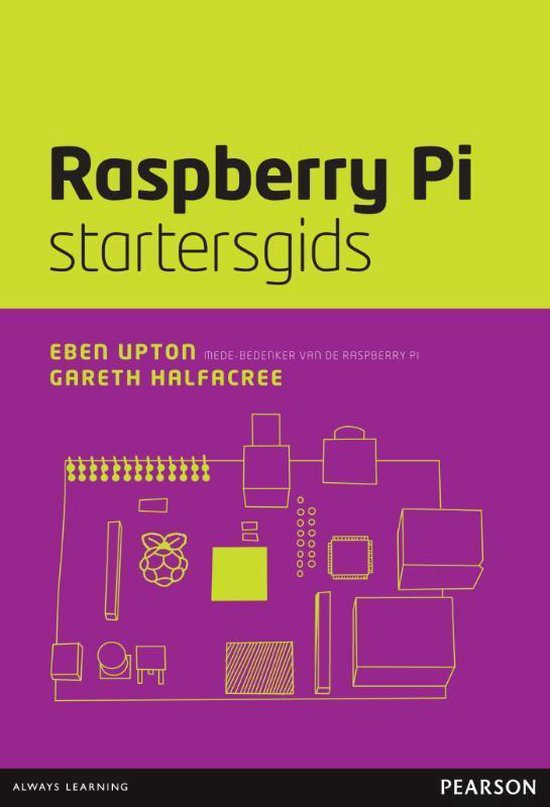 Cover van het boek 'Raspberry pi startersgids' van Eben Upton