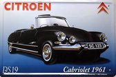 Citroen DS19 Cabriolet 1961 Metalen wandbord  20 x 30 cm