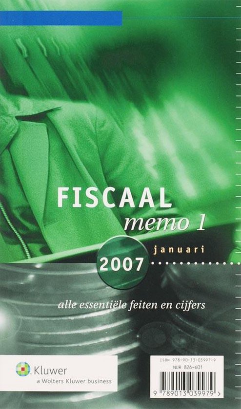 Fiscaal Memo 1 2007-1 - cover