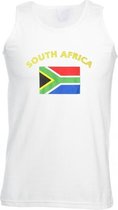 Witte heren tanktop Zuid Afrika L