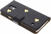 Fab. Gold Reversed Star Book Case Samsung Galaxy S5 (Plus)/Neo
