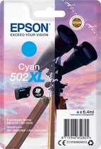 Epson 502XL - 6.4 ml - hoge capaciteit - cyaan - origineel - blisterverpakking met RF / akoestisch alarm - inktcartridge - voor Expression Home XP-5100; WorkForce WF-2860, WF-2865DWF