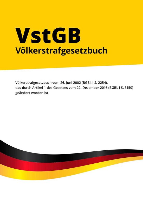 Völkerstrafgesetzbuch (VStGB) - cover
