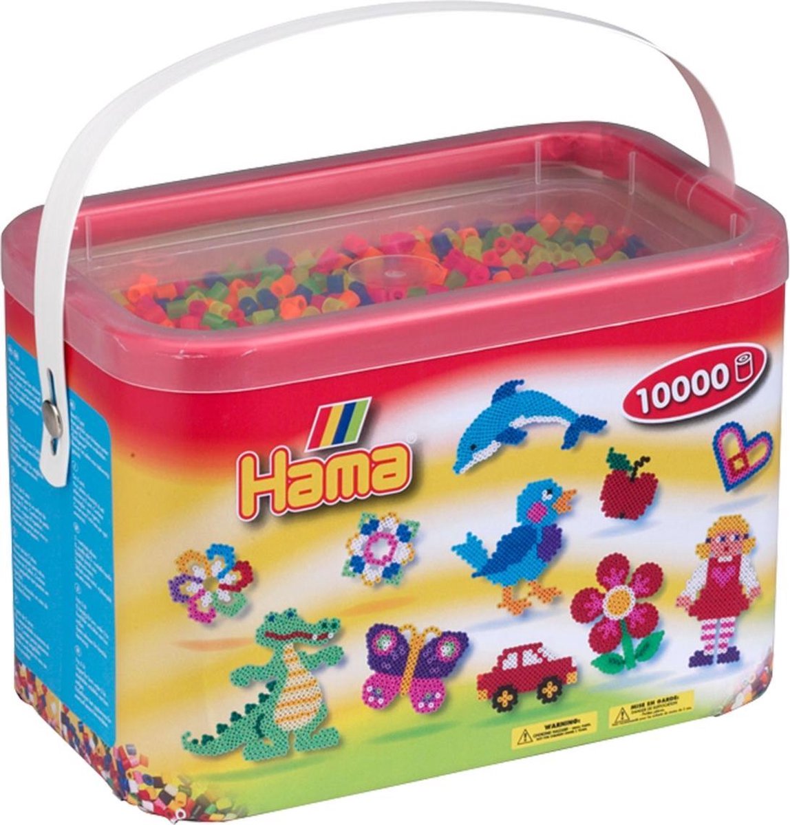 Hama Strijkkralen in Emmer - Neonmix (051), 10.000st.