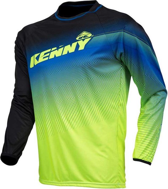 Kenny Kinder BMX Shirt Elite Black/Blue/Lime-XXXS | bol.com