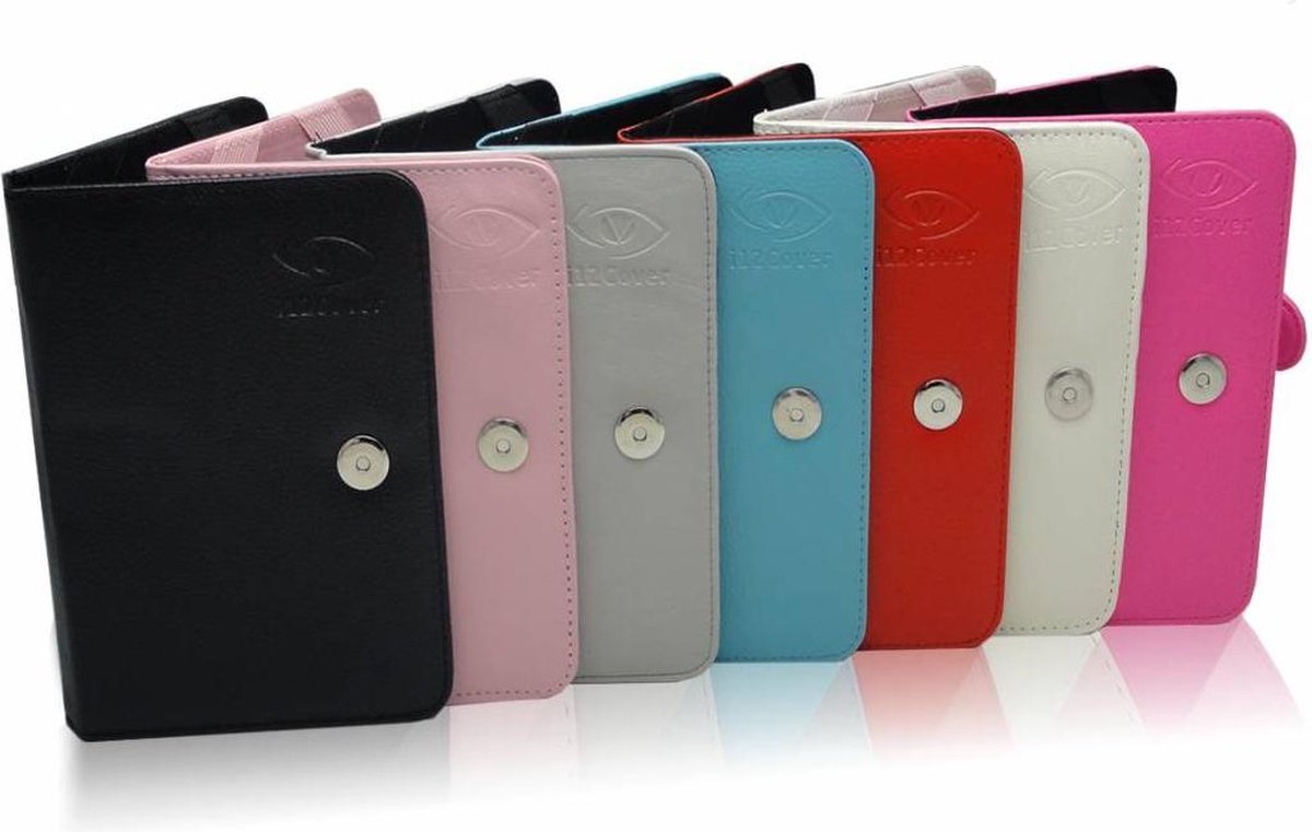Pocketbook Touch Lux 3 Book Cover, e-Reader Bescherm Hoes / Case, wit , merk i12Cover