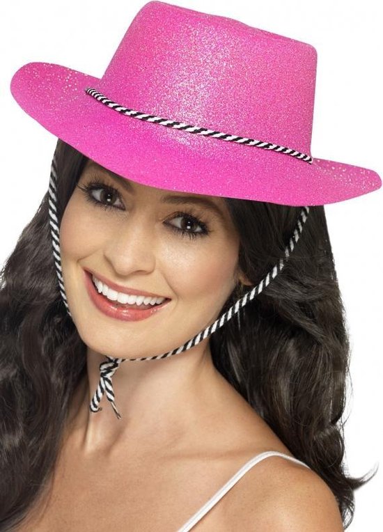 Chapeau de cowboy rose à paillettes | bol.com