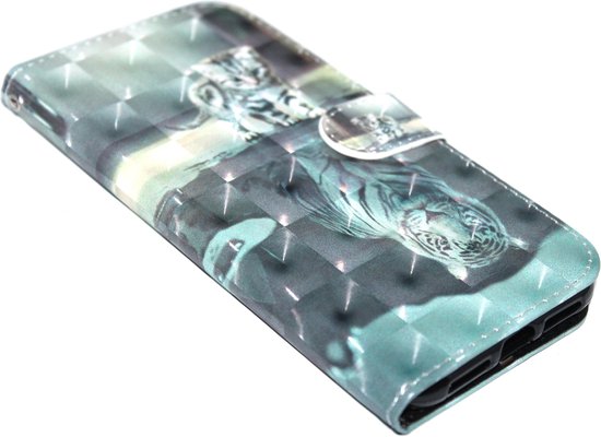 Coque Cat Shadow Tiger Similicuir iPhone XR