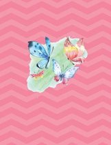 Butterfly Notebook - 4x4 Graph Paper