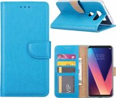 LG Q6 cover Portemonnee hoesje / book case Blauw