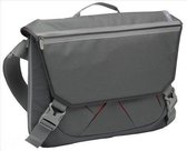 Urban Nylon Messenger Tas 16" (grijs / Rood)