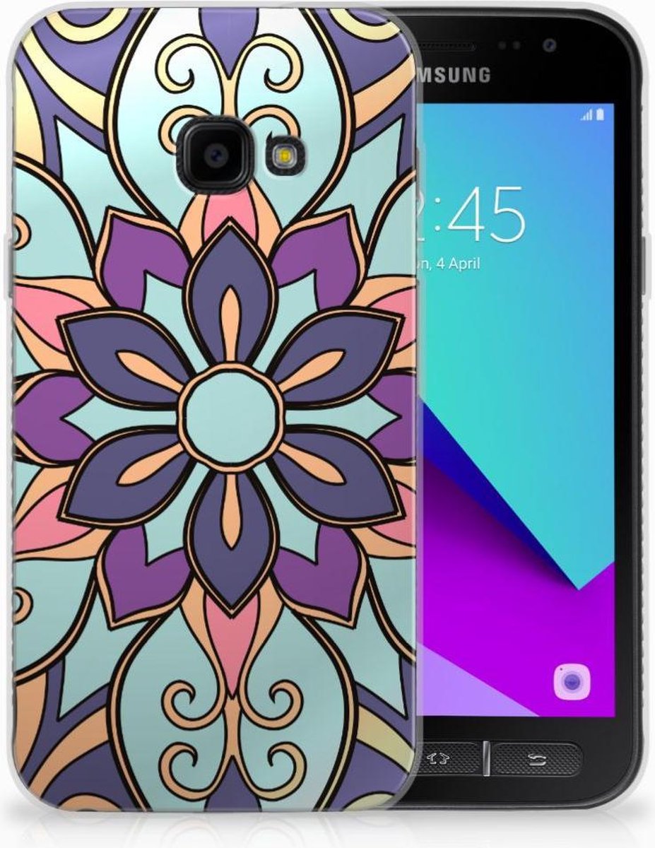 Samsung Galaxy Xcover 4 | Xcover 4s TPU Case Purple Flower