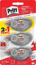 Pritt Correctie roller Compact 4.2 mm x 10 m , voordeel blister 2+1 gratis