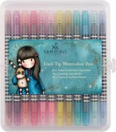 Gorjuss: Watercolour Dual-tip Pens (12pk) - Santoro - Brights (GOR 851101)