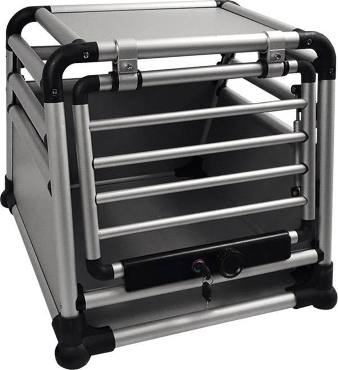 NOBBY – ALUMINIUM CARBOX DELUXE S CHROOM AUTO BENCH 59 X 55 X 49 CM