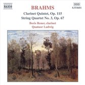 Quatuor Ludwig, Boris Rener - Brahms: Clarinet Quintet / String Quartet (CD)