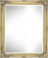 Kleine spiegel rechthoek met smalle barok lijst - Elegante Barok Spiegel Denzel Buitenmaat 51x61cm Goud - spiegl toilet of toiletruimte - kleine halspiegel - kapspiegel - kleine wandspiegel - spiegel rechthoek - kleine muurspiegel