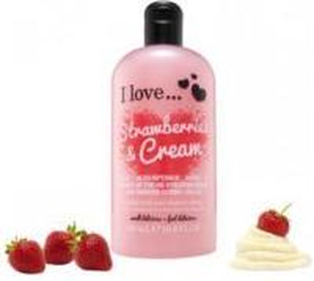 I Love...Strawberries and Cream - Bath and Shower Gel - 500 ml.