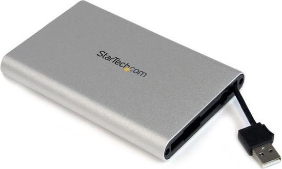 uitdrukken Verschuiving een beetje StarTech.com 2,5 inch USB SATA Externe Harde Schijf Behuizing met  Geïntegreerde USB-kabel | bol.com