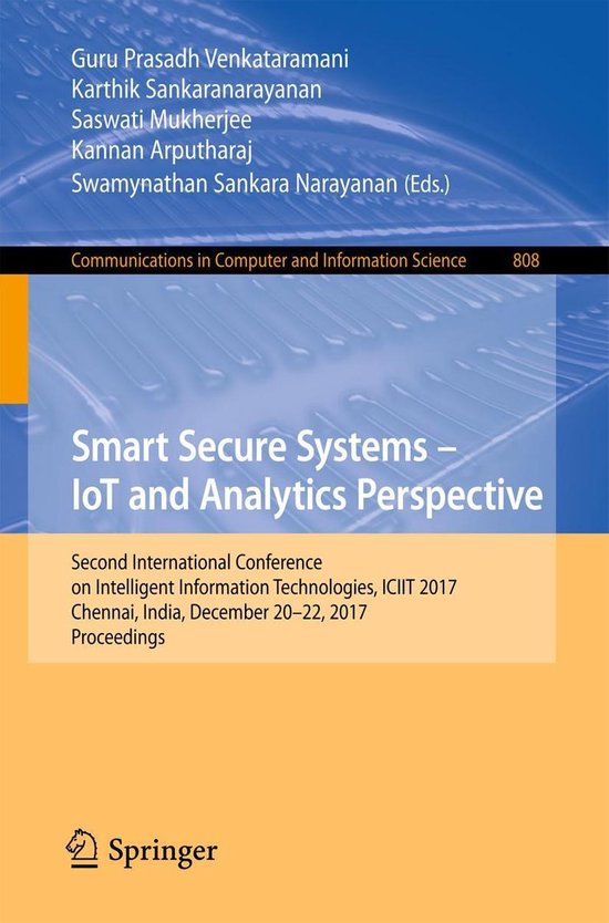 Springer Nature Proceedings Computer Science - Smart Secure  ... - cover