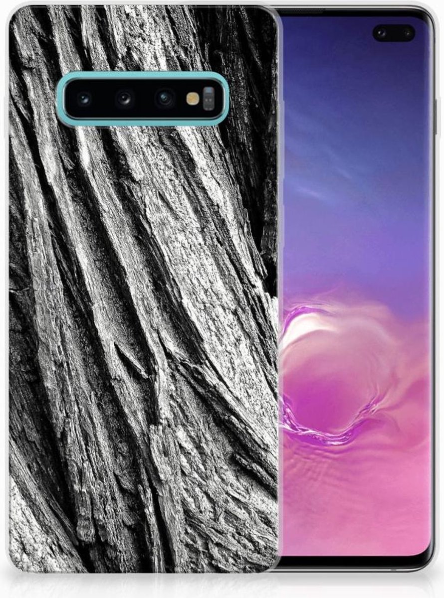 TPU Hoesje voor Bumper Hoesje Samsung Galaxy S10 Plus Boomschors Grijs