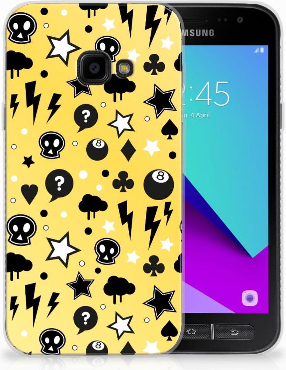 Silicone Back Case Samsung Galaxy Xcover 4 | Xcover 4s Punk Geel