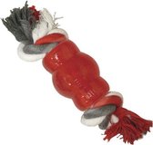 Play Strong rubber chew met floss 7 cm rood
