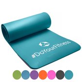 #DoYourFitness fitness mat - »Sharma« - non-slip, duurzaam, huidvriendelijk, slijtvast - 183 x 61 x 0,8cm - turquoise