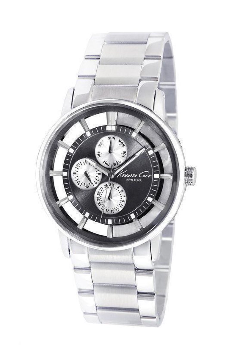 Kenneth Cole KC9115 - Horloge - 44 mm - Zilverkleurig | bol