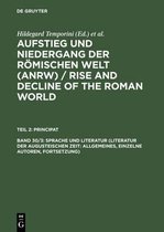 Aufstieg und Niedergang der römischen Welt (ANRW) / Rise and Decline of the Roman World, Band 30/3, Sprache und Literatur (Literatur der augusteischen Zeit