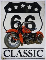 Wandbord - Route 66 Classic -30x40cm-