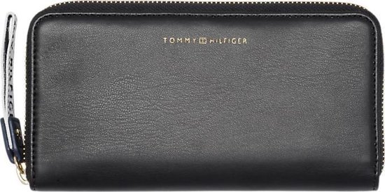 Tommy Hilfiger – Iconic Tommy – ZA wallet dames portemonnee – Black |  bol.com