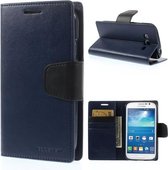 Goospery Sonata Leather hoesje Samsung Galaxy Core 4G G386F blauw