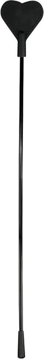 Goedkoopste Bad Kitty – 44 cm Siliconen ‘Riding Crop’ Zweep in met Hart Vorm voor Rollenspelen – Zwart